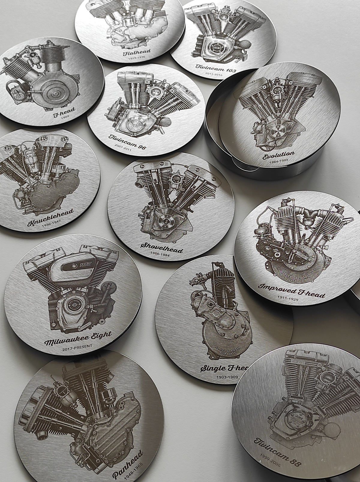Sous-verres acier inoxydable