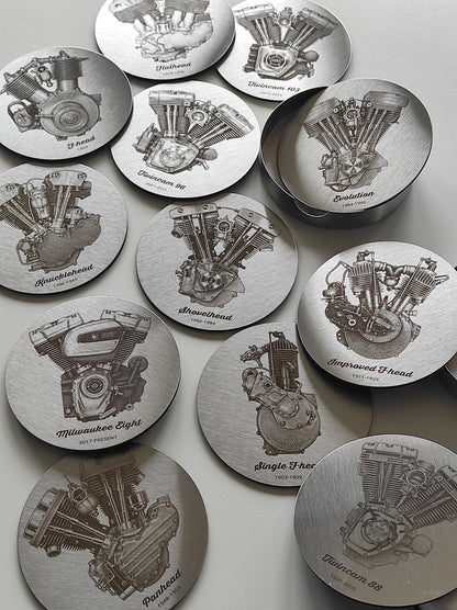 Sous-verres acier inoxydable