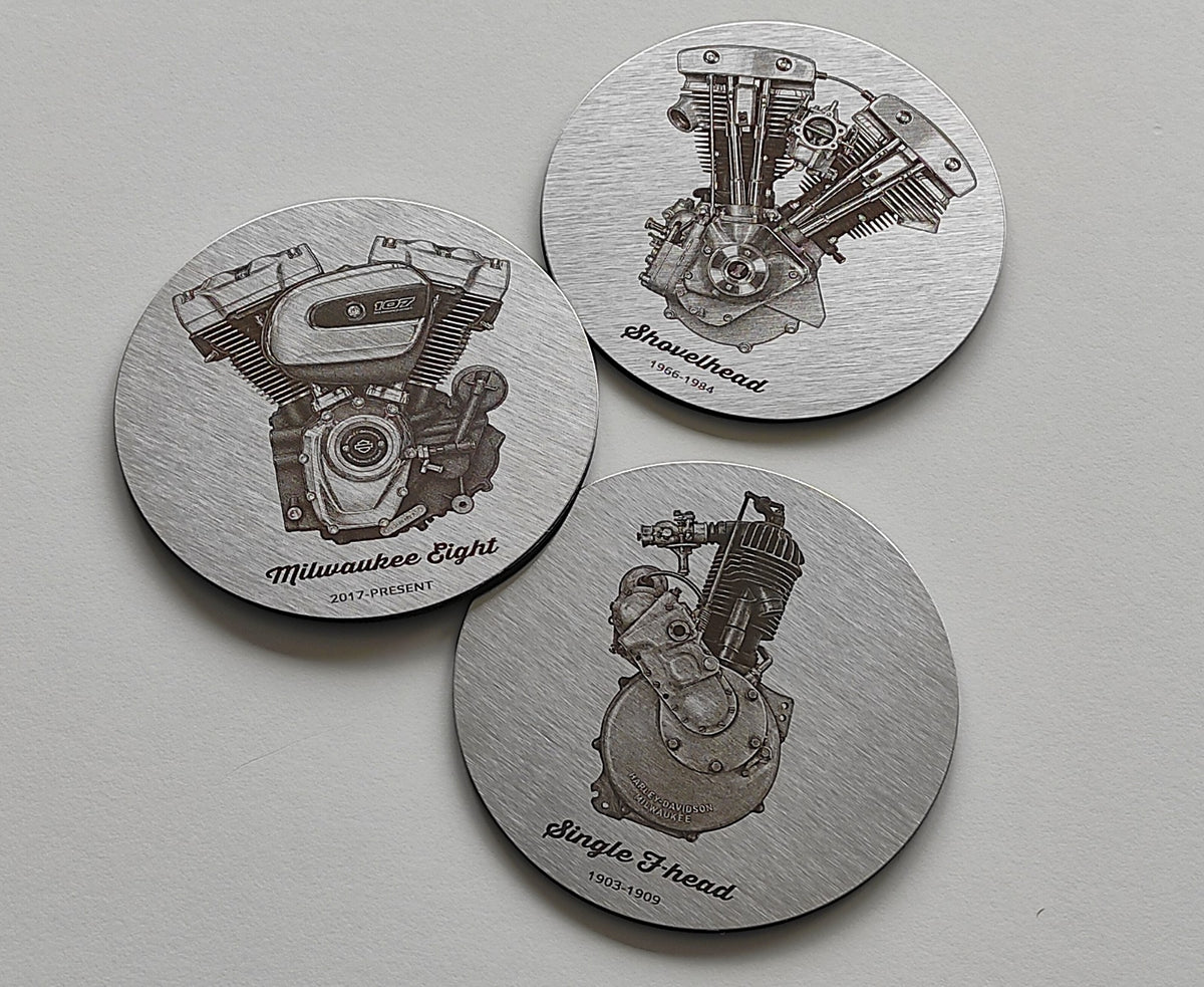 Sous-verres acier inoxydable