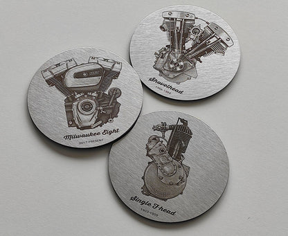 Sous-verres acier inoxydable