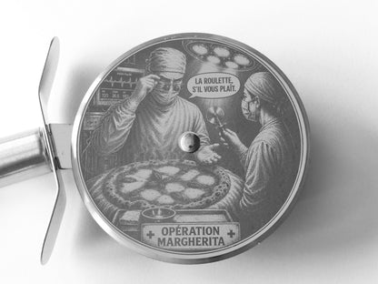 Roulette à pizza 90mm acier inoxydable personnalisée